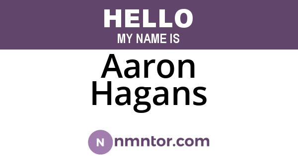 Aaron Hagans
