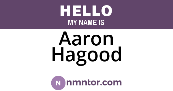 Aaron Hagood
