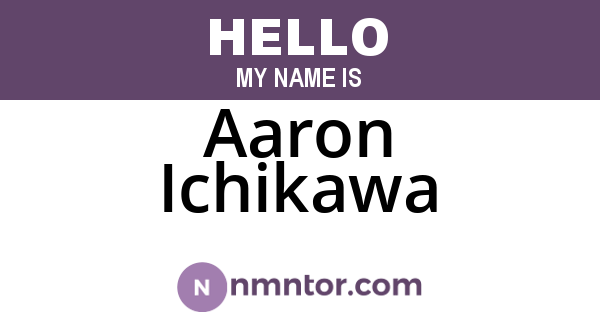 Aaron Ichikawa