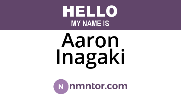 Aaron Inagaki
