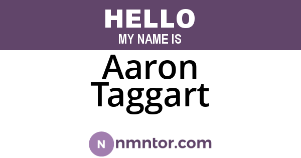 Aaron Taggart