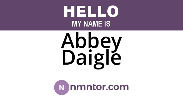 Abbey Daigle
