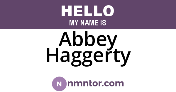 Abbey Haggerty