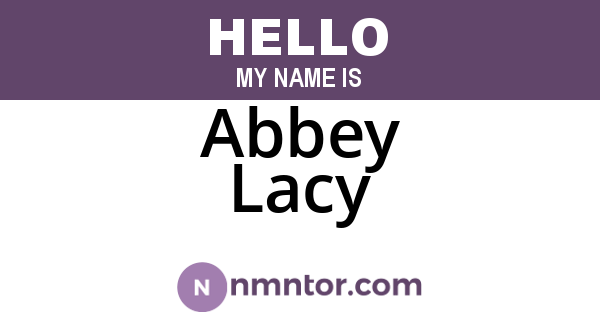 Abbey Lacy