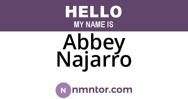Abbey Najarro