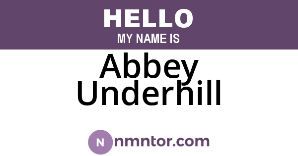 Abbey Underhill