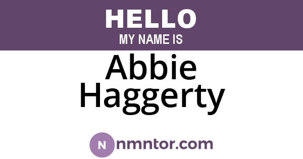 Abbie Haggerty