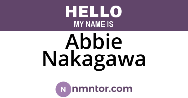 Abbie Nakagawa
