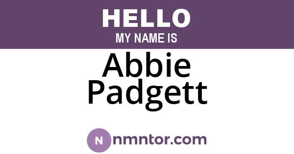 Abbie Padgett