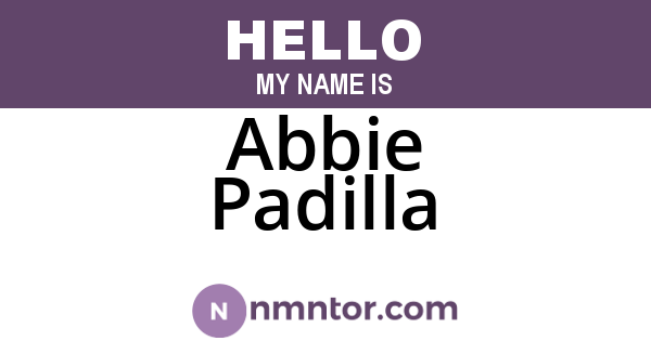Abbie Padilla