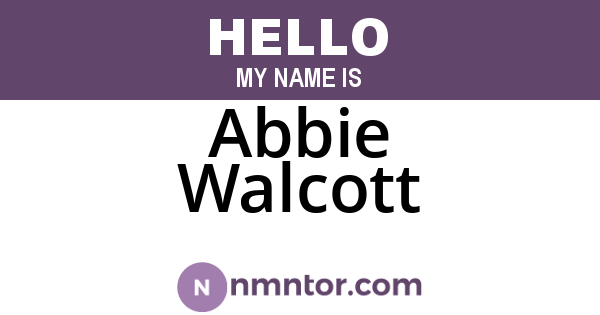 Abbie Walcott