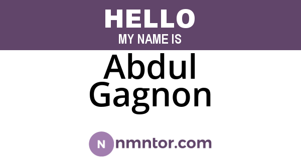 Abdul Gagnon