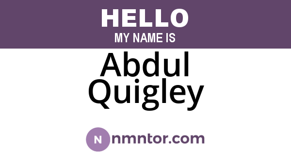 Abdul Quigley