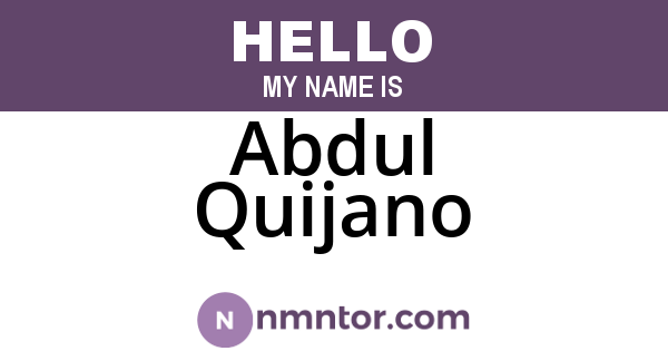 Abdul Quijano
