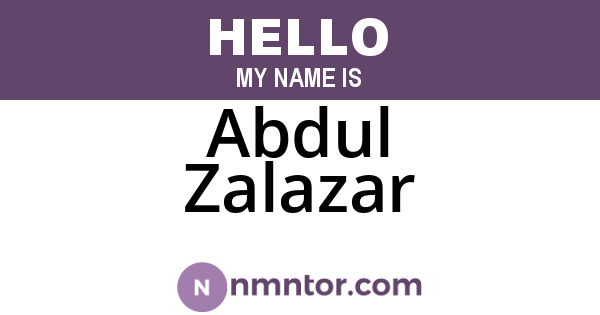 Abdul Zalazar
