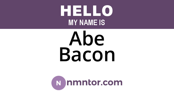Abe Bacon