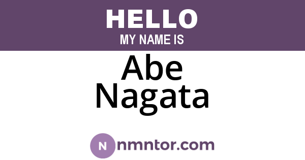 Abe Nagata