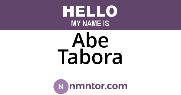 Abe Tabora