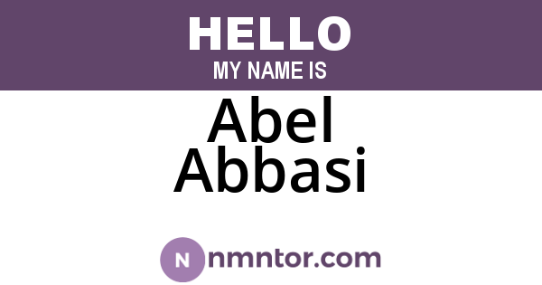 Abel Abbasi