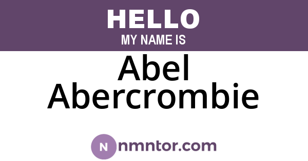 Abel Abercrombie