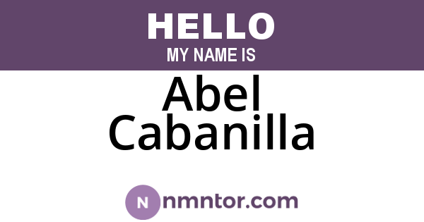 Abel Cabanilla