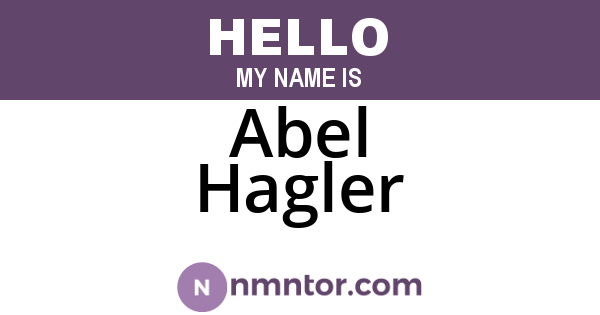 Abel Hagler