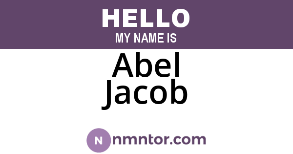 Abel Jacob