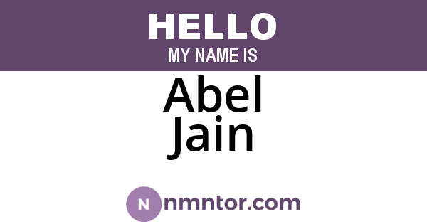Abel Jain