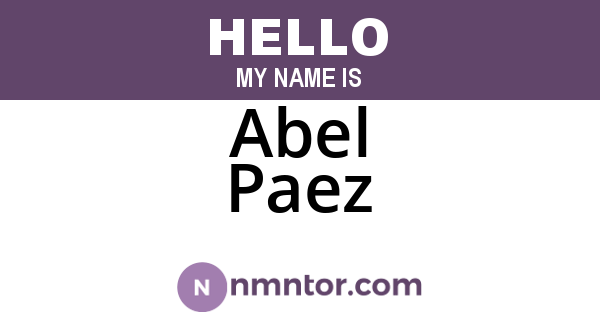 Abel Paez