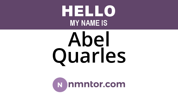Abel Quarles