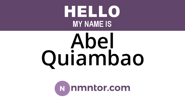 Abel Quiambao