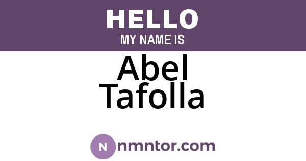 Abel Tafolla
