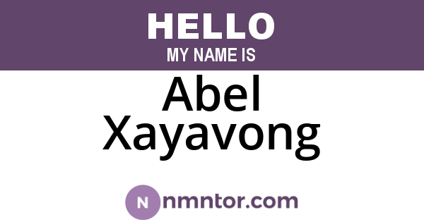 Abel Xayavong