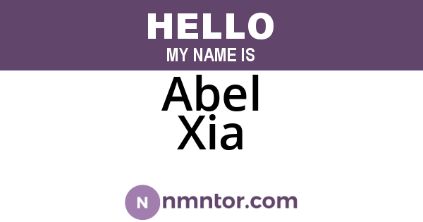Abel Xia