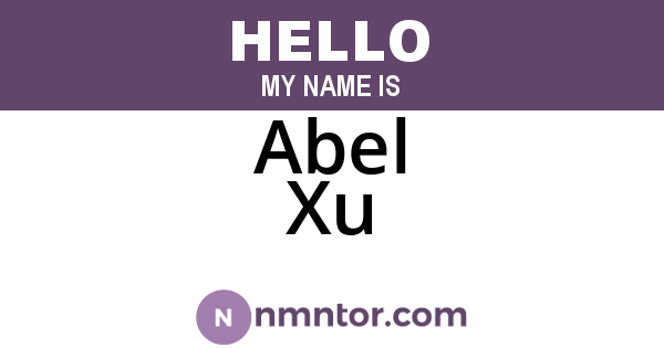Abel Xu