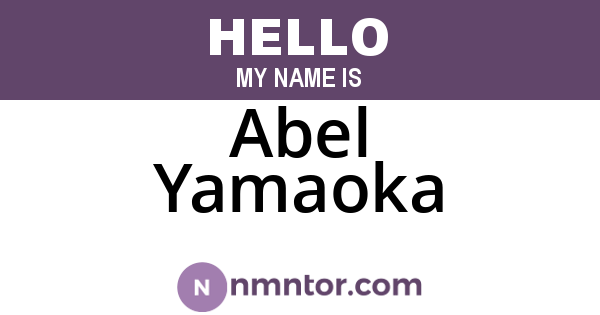 Abel Yamaoka