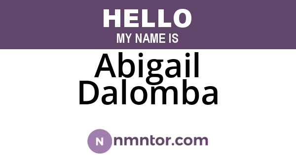 Abigail Dalomba