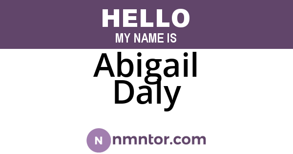 Abigail Daly