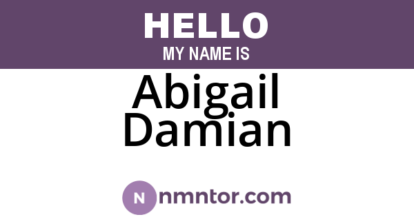 Abigail Damian