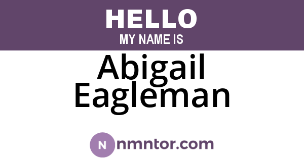 Abigail Eagleman