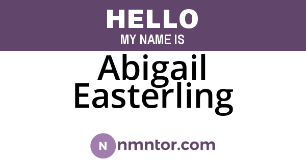 Abigail Easterling