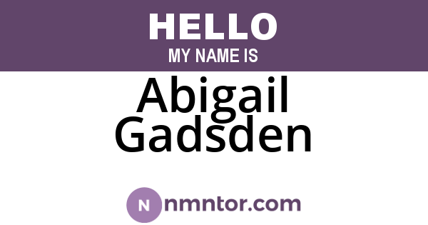 Abigail Gadsden