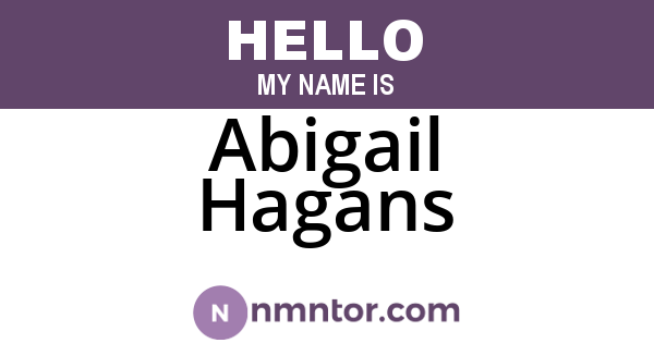 Abigail Hagans