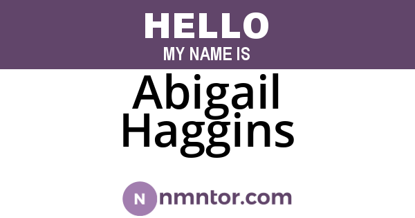Abigail Haggins