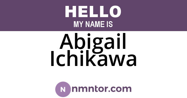 Abigail Ichikawa