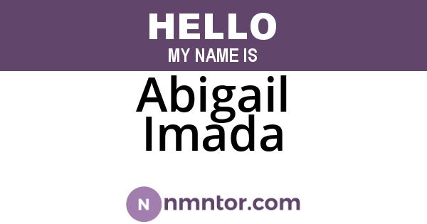 Abigail Imada