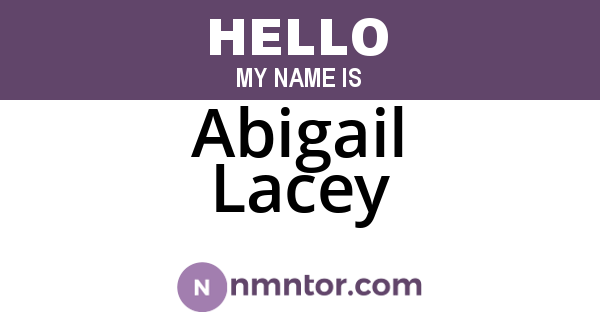 Abigail Lacey