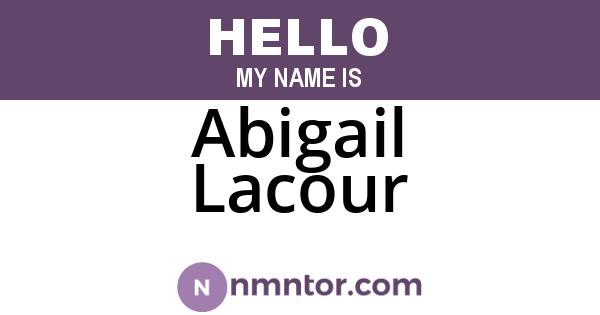 Abigail Lacour