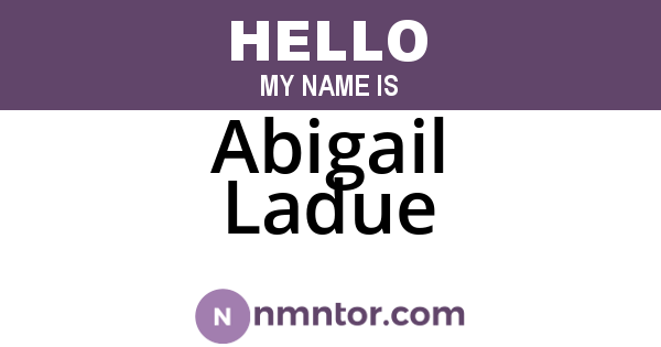 Abigail Ladue