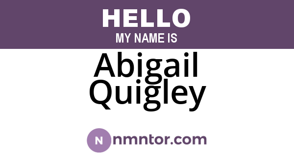 Abigail Quigley